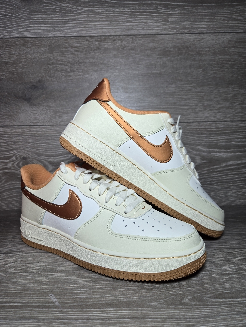 Women's Nike Air Force 1 '07 Coconut Milk / Metallic Copper IO7391-113 Choose Sz